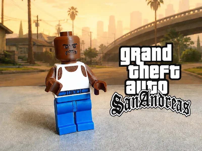 Brick man CJ(GTA San Andreas) 10cm