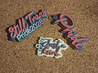 Trans Pride Keychains