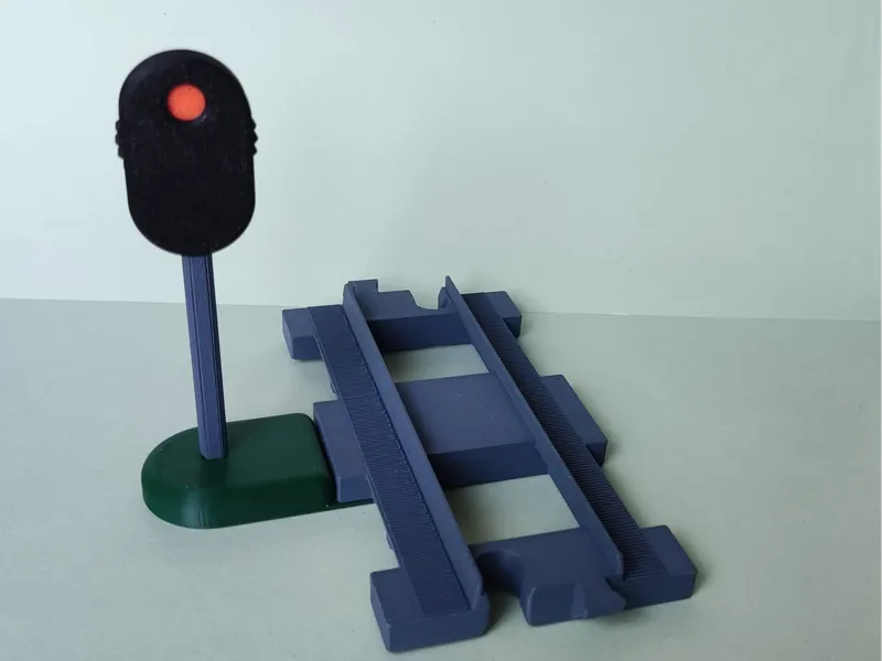 Duplo Train Track Railway Signal 3 Colors Fidget