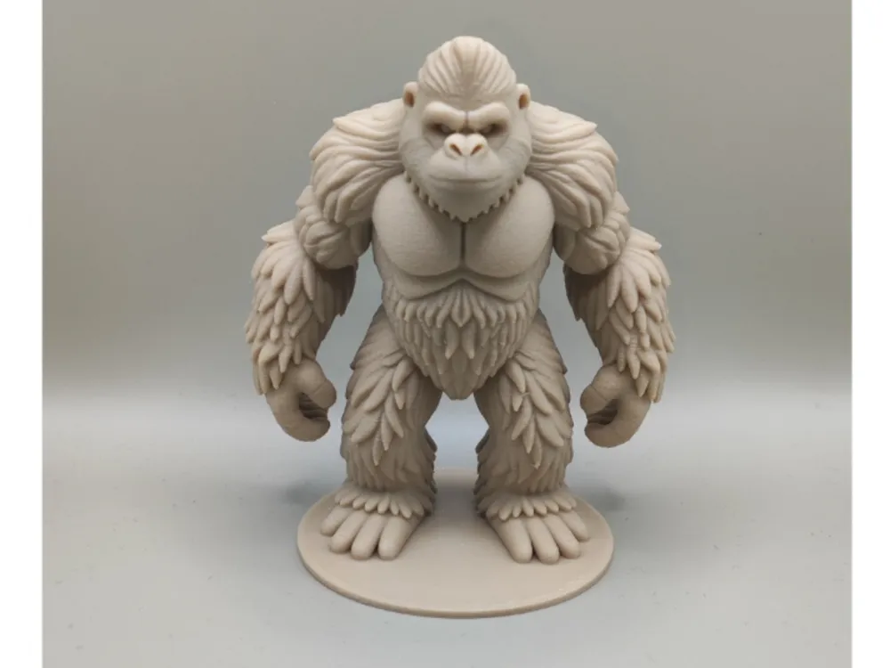 Furry gorilla figurine - Free 3D Print Model - MakerWorld