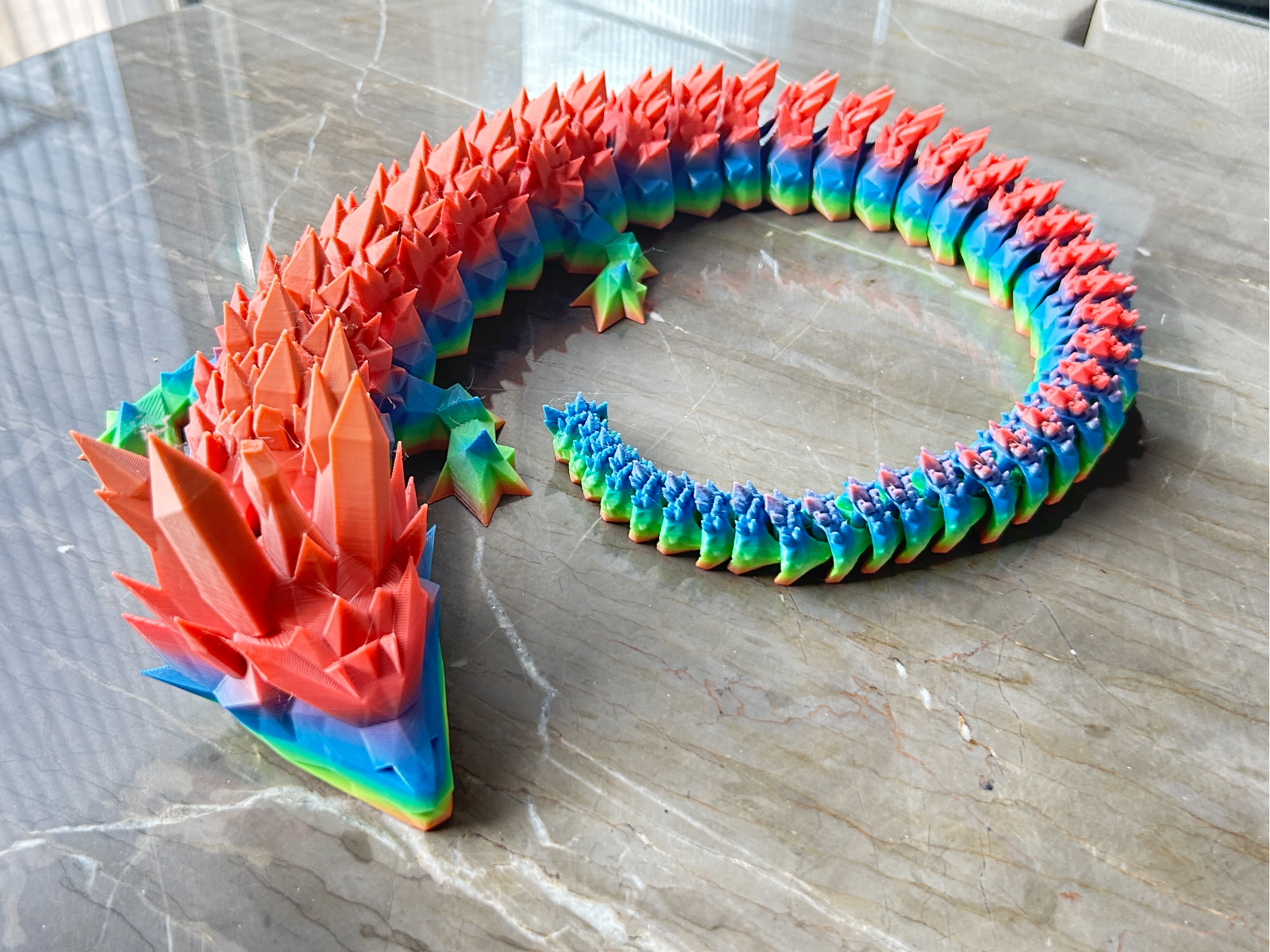 The Crystal Guardian Dragon - Articulated