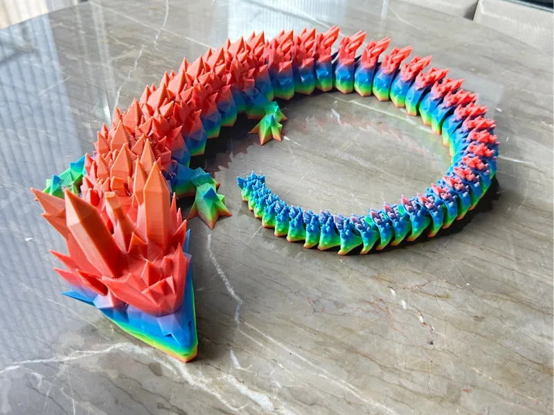 The Crystal Guardian Dragon - Articulated