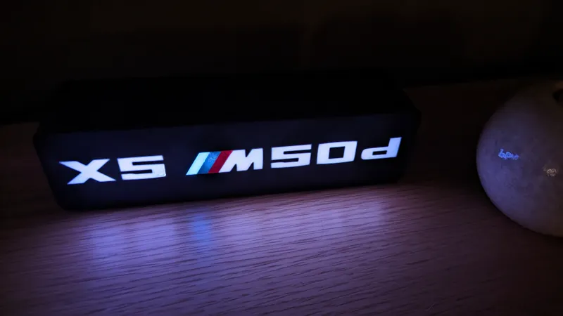 BMW x5 m50d lightbox