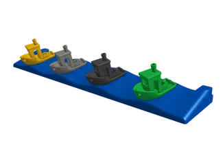 Benchy holder for AMS for active filament samples