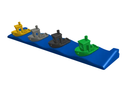 Benchy holder for AMS for active filament samples