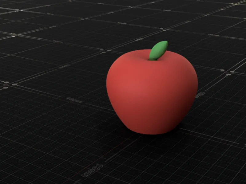 Apple with stem