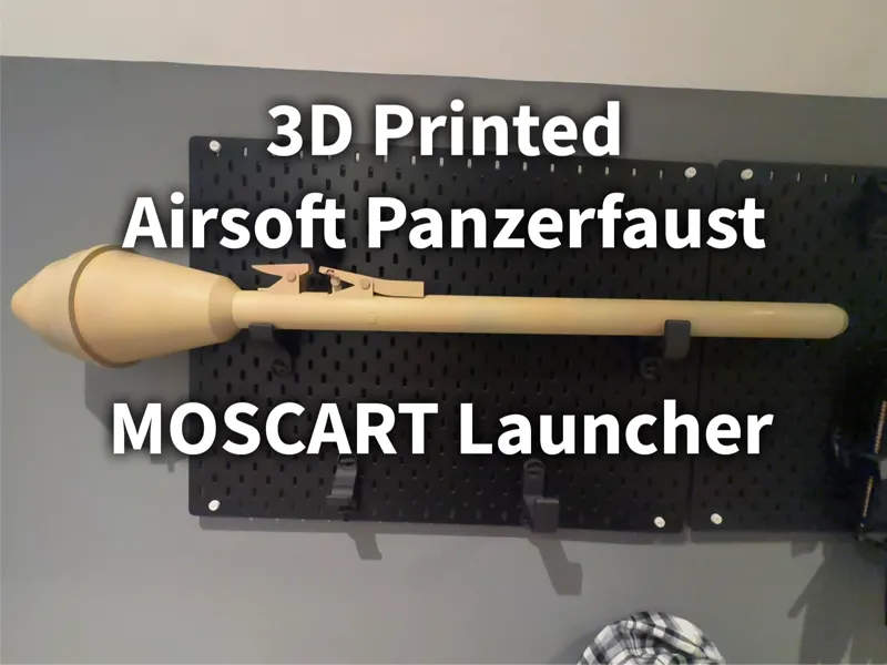 3d Printed Airsoft Panzerfaust MOSCART Launcher
