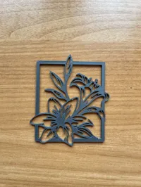 Décoration murale 2D fleurs — photo 3