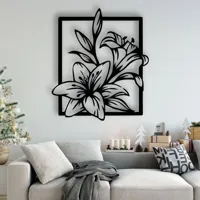Décoration murale 2D fleurs — photo 2