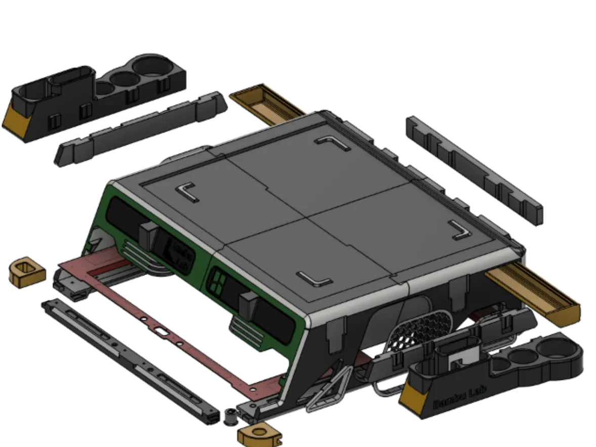 H2 SERIES AMS RISER LITE VERSION-2026 - Free 3D Print Model - MakerWorld