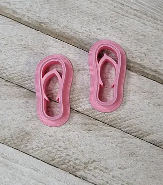 Summer Flip Flop Sandals Polymer Clay Cutters
