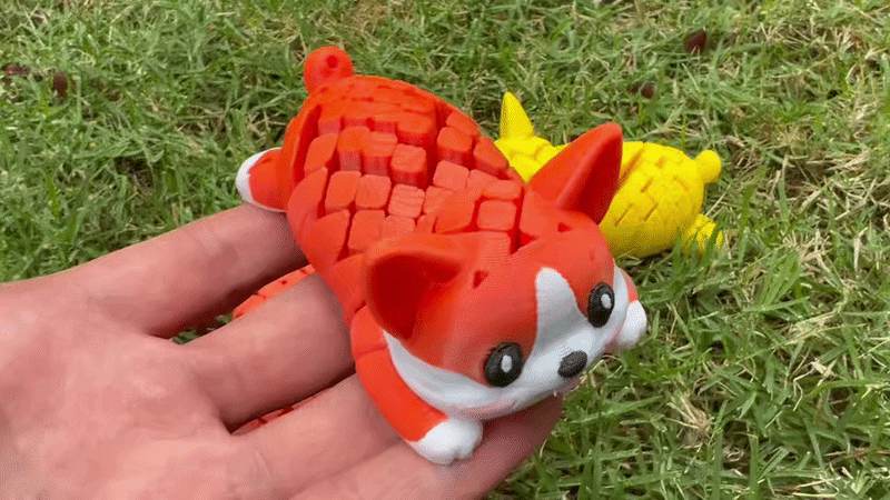 Miniatura 2 do modelo 3D 灵活柔性柯基
