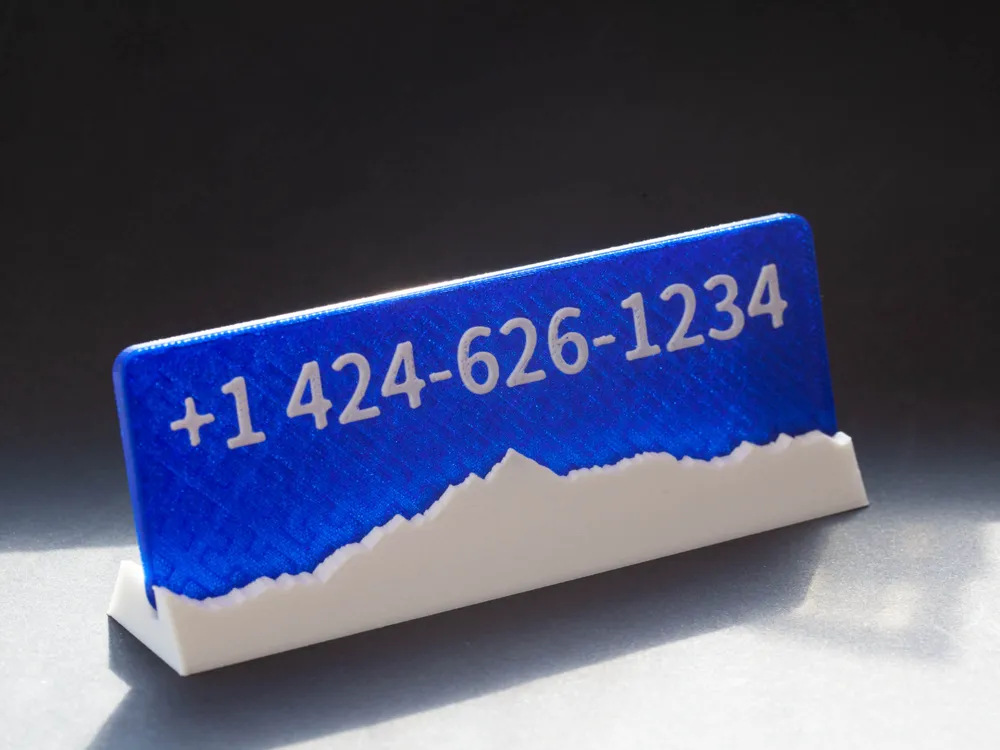 Mount Everest Sign Holder by EYESTUDIO MakerWorld