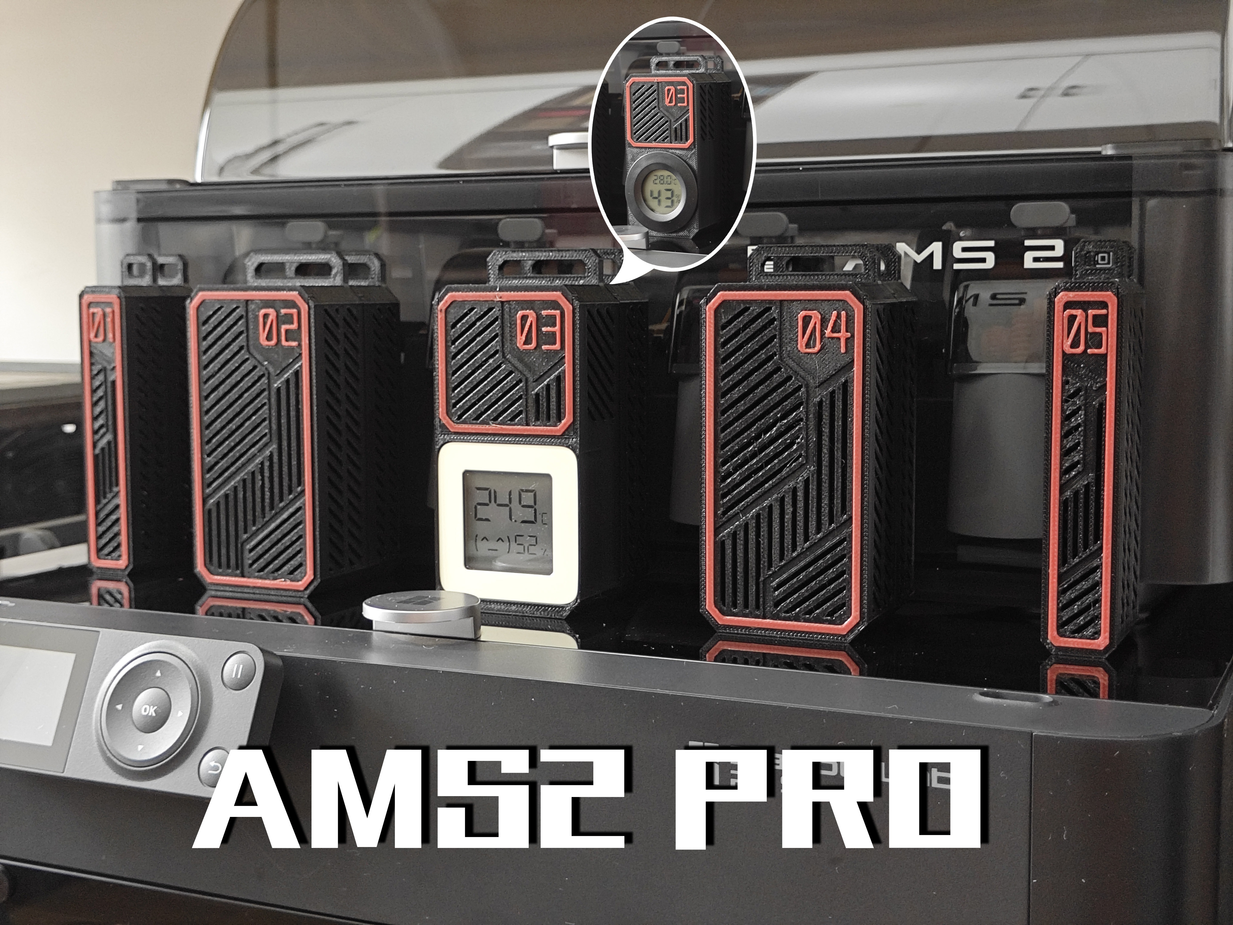 Miniatura 1 do modelo 3D AMS2 PRO机甲风干燥盒