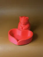 爱心小猫收纳106X130X89mm