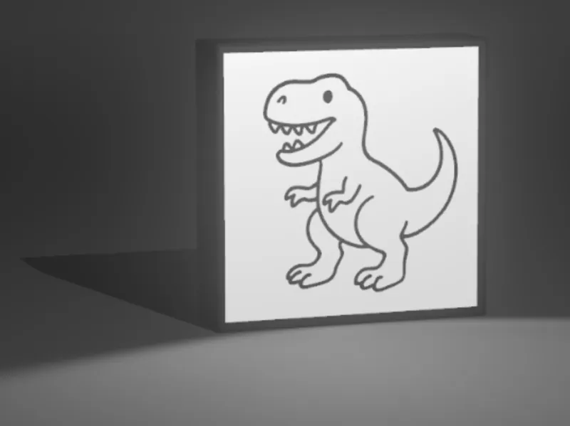 T-REX Lightbox / Dinosaurier