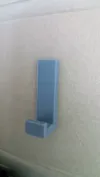 Hook down, PETG recommended