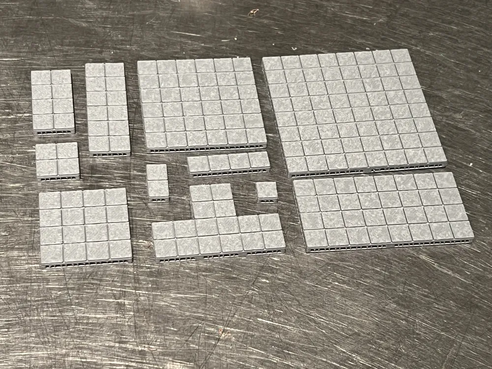 Pitted Floor Tile Collection - Free 3D Print Model - MakerWorld