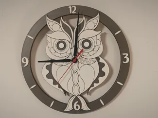 Clock with the owl
