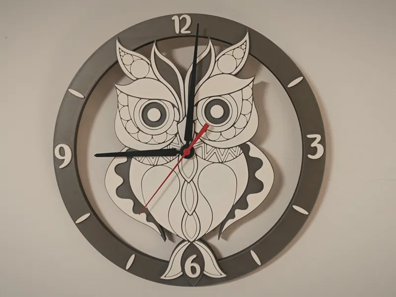 Clock with the owl