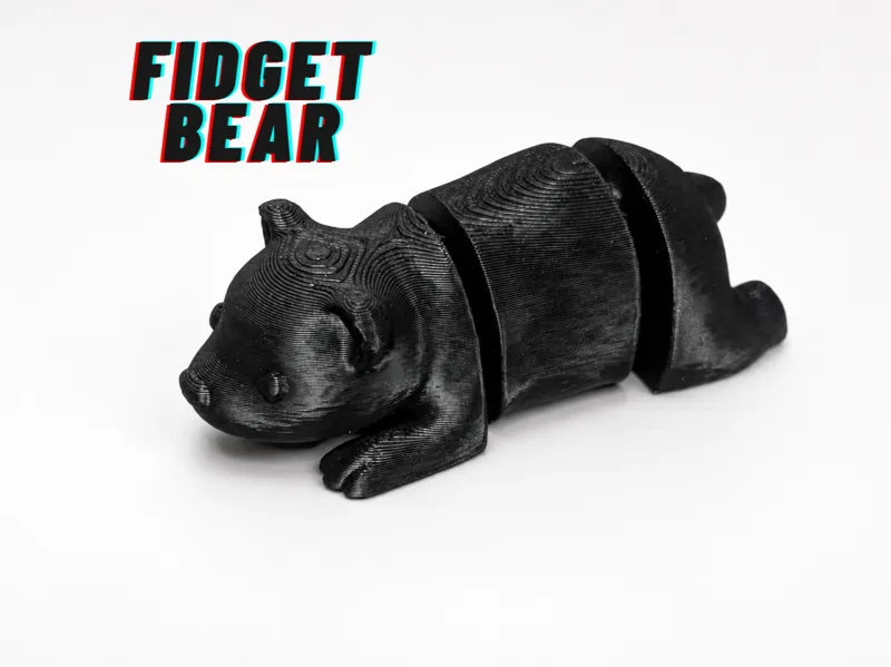 Articulated Flexi Bear – Print-in-Place Fidget Toy