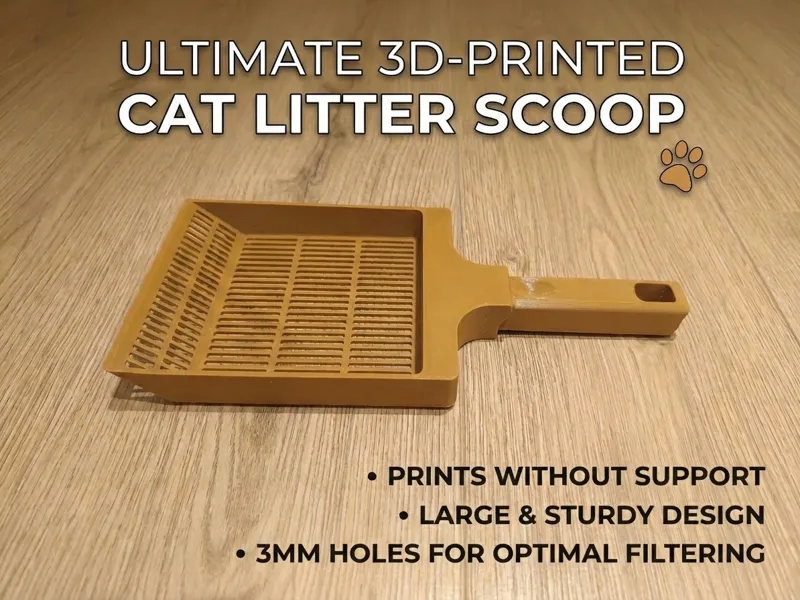 Large Sturdy cat litter scooper