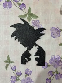 Silhouette Goku adulte et son âme d'enfant — photo 4