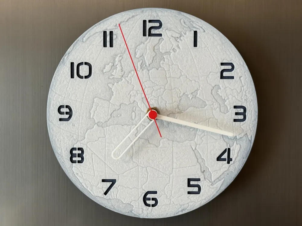 wall / desk clock Globe - Free 3D Print Model - MakerWorld