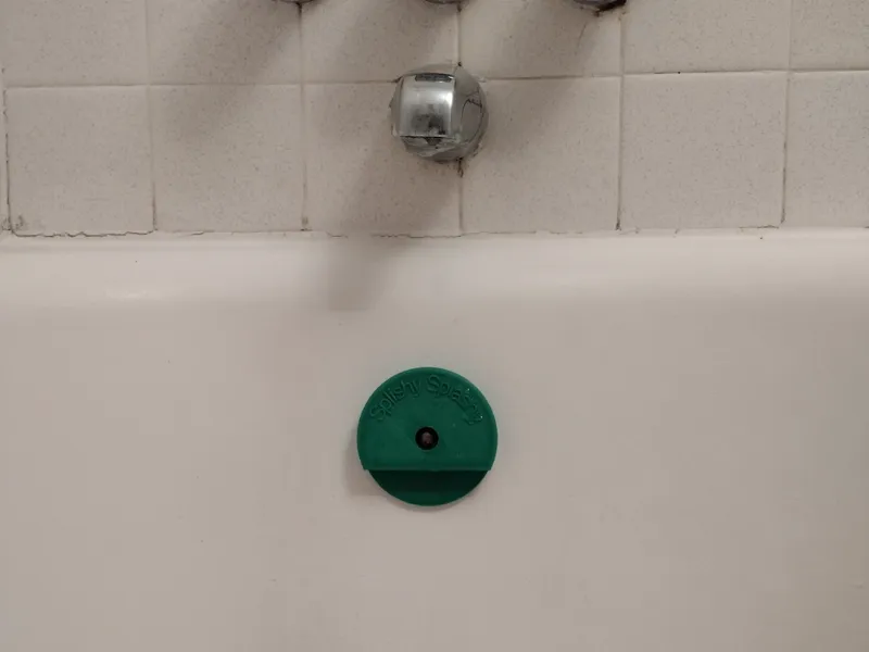 Clean out hole tub partial cover.