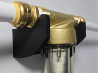 Spindown water filter bracket