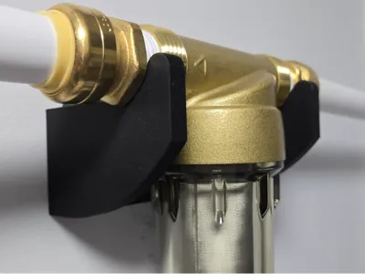 Spindown water filter bracket