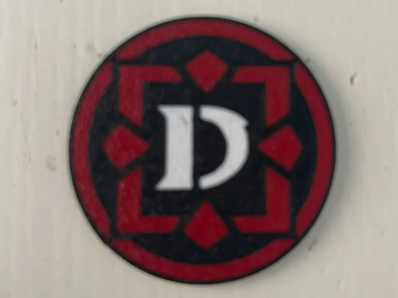 Portachiavi Diablo IV logo Necromante