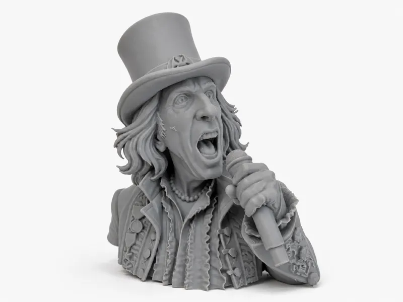 Alice Cooper caricature bust