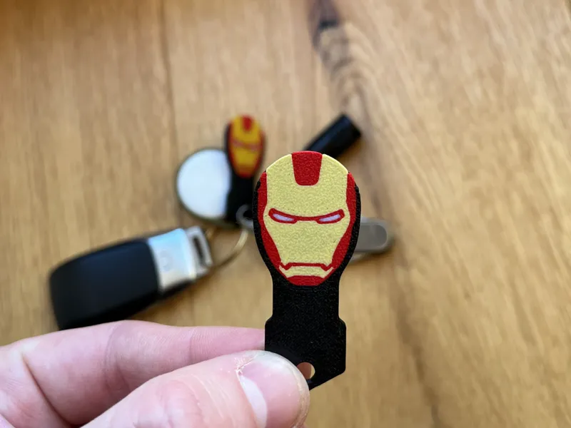 Iron Man shoppig cart coin keychain