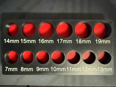 ICON 3/8 Impact Metric socket tray Gridfinity