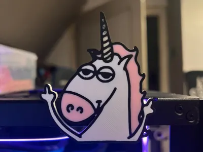 Flipping Unicorn 8x2 Magnets