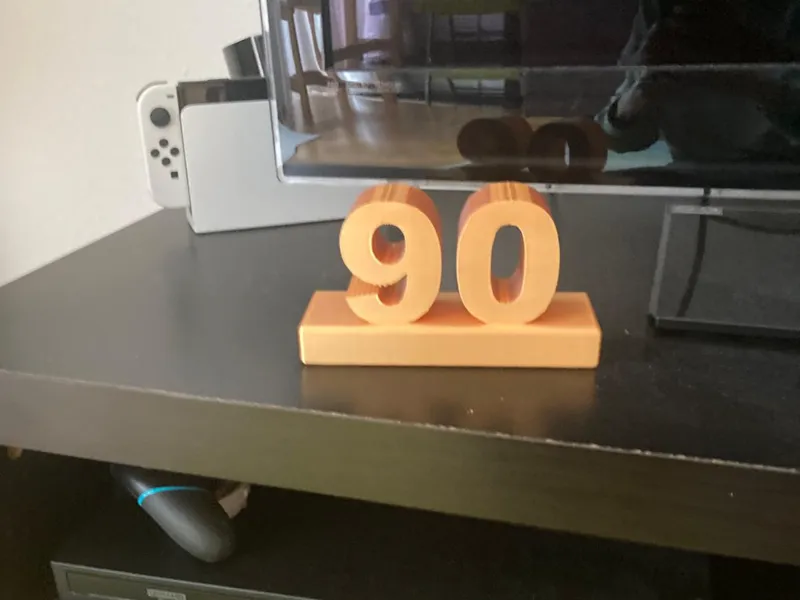 90-Statue für Geburtstag