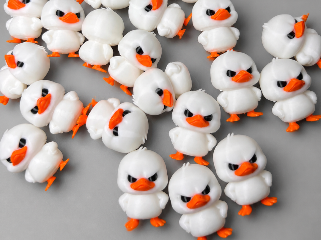 Mini Angry Standing Duck - Desk Buddy & Keychain