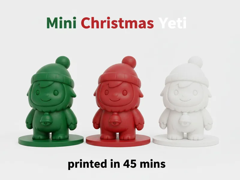 Mini Christmas Yeti – Festive Winter Monster