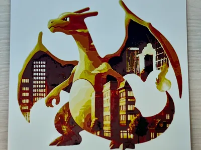 Pokengine Charizard 006 Charizard - Pokemon gen1 - Hueforge by 3D_DemmacsMakerWorld ...