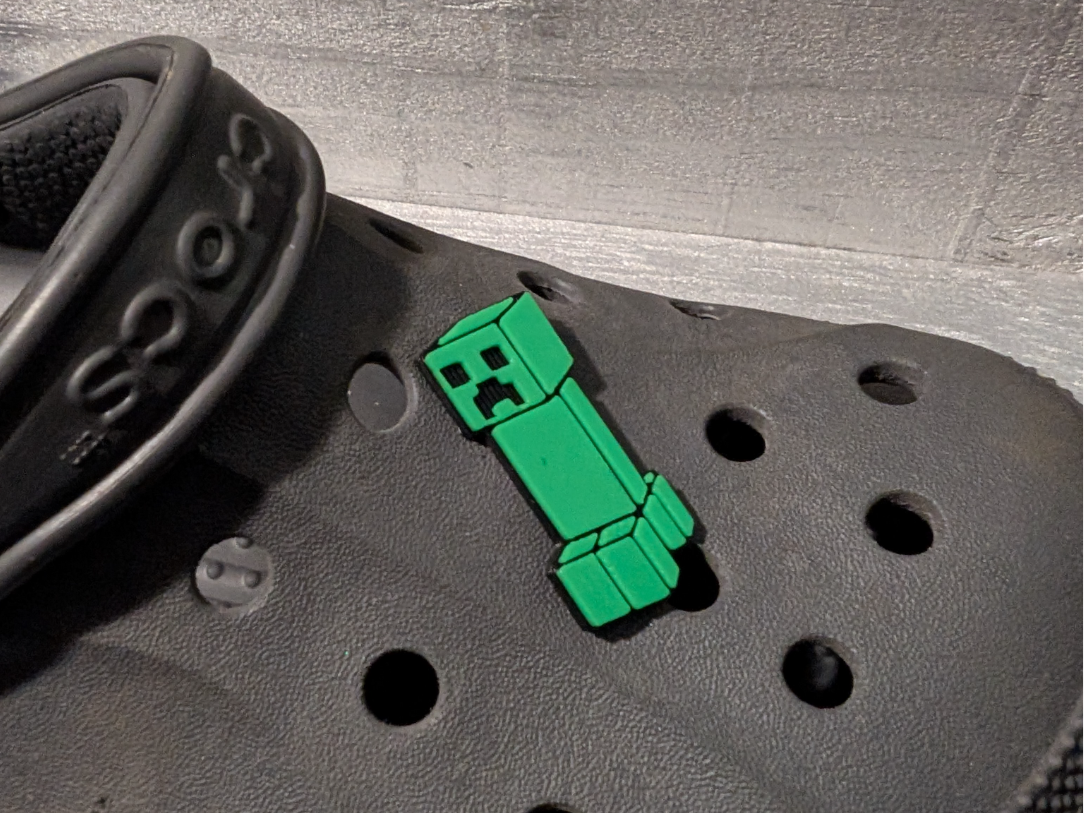 Minecraft Creeper Croc Charm