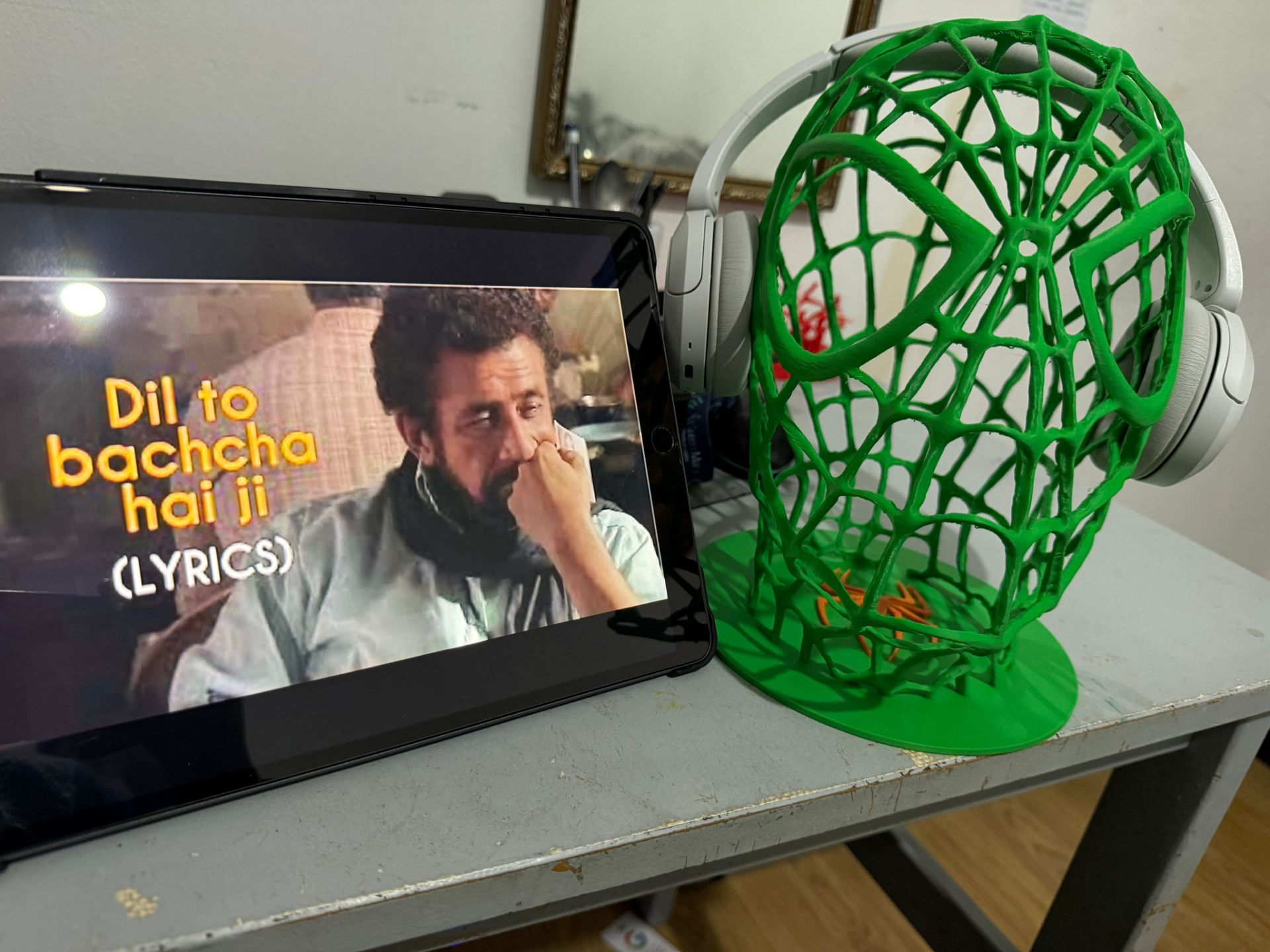 spiderman headphone stand