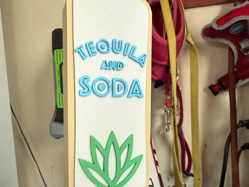 Tequila and Soda Tap Handle