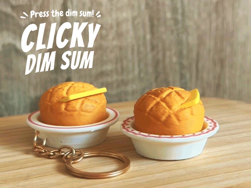 Clicky Dim Sum – Bolo Bao with Butter Fidget Toy