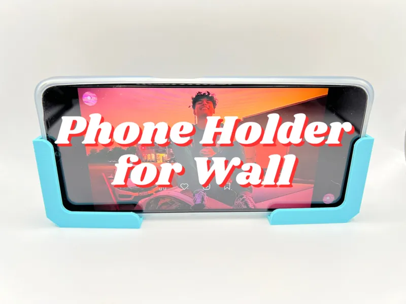 Phone Holder for Wall (Tape/Screw)