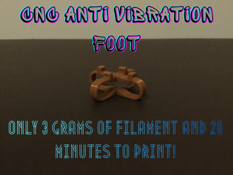 CNC anti vibration foot