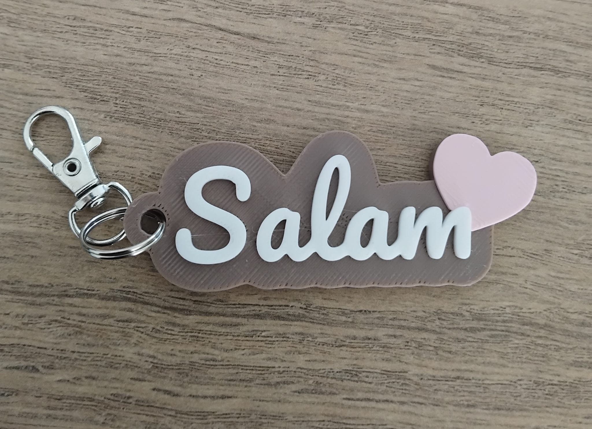 Miniatura 1 do modelo 3D Parametric Text Keychain - 100% Customizable
