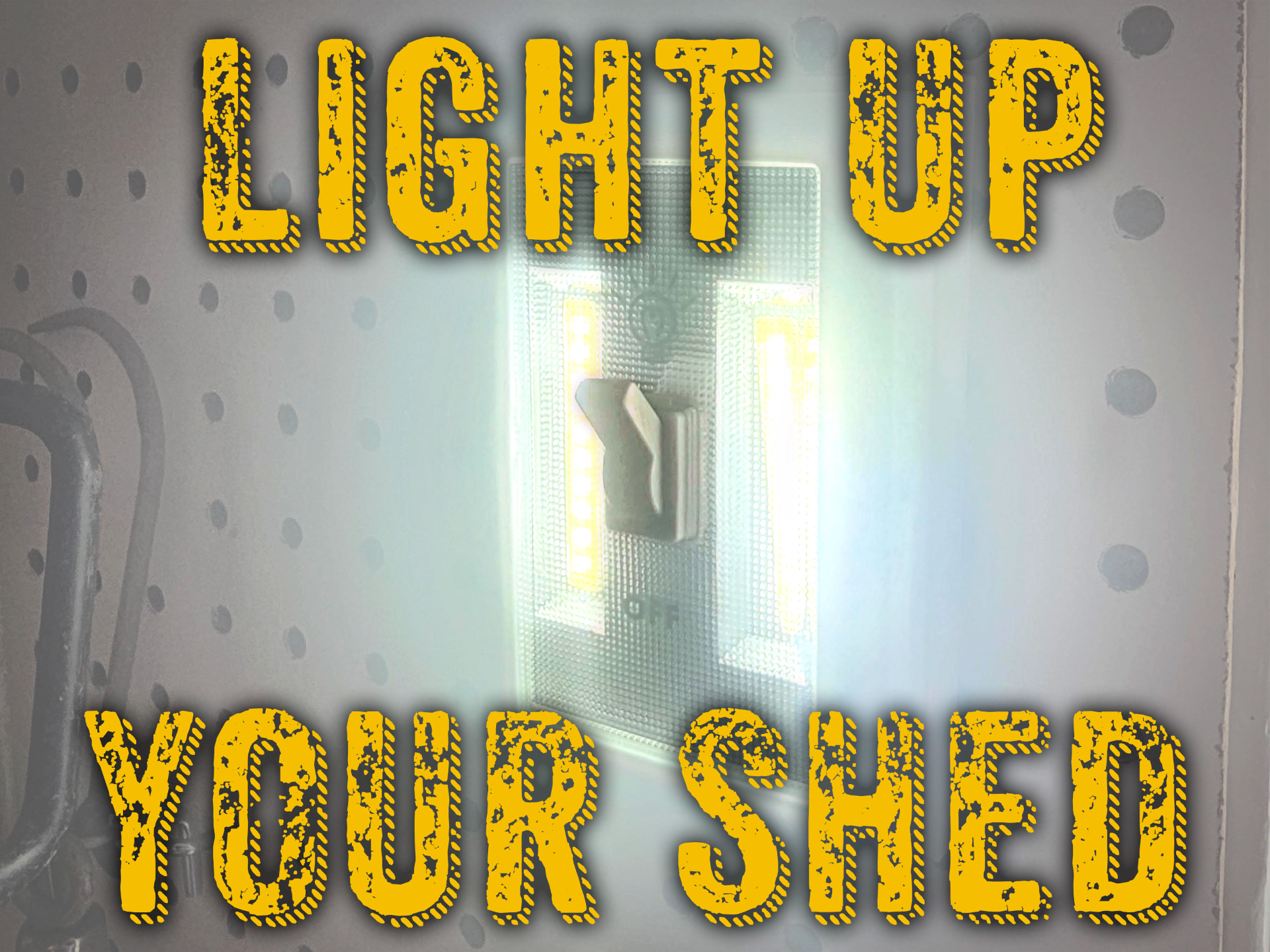 Shed Light Mounting Plate