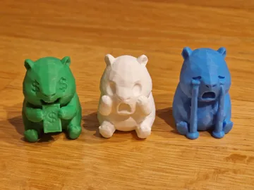 Tapa o cubierta: Cute Capybara Low-Poly Emoji - Collection 1 — vista de referencia 5