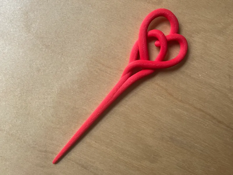 Fermaglio Capelli Cuore intrecciato – Minimal